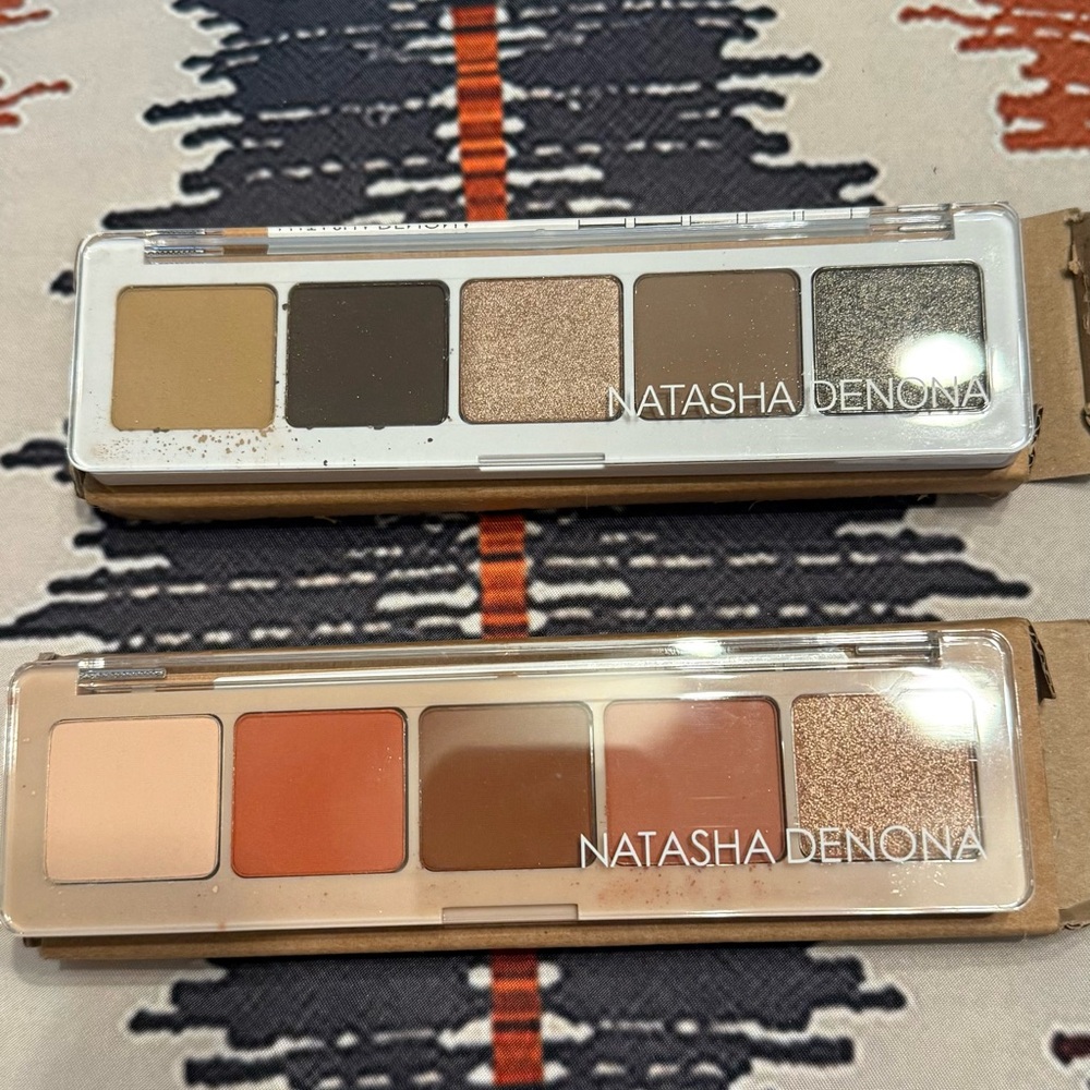 Natasha Denona Eyeshadow Palettes - Earthy Tones and Shimmer x2